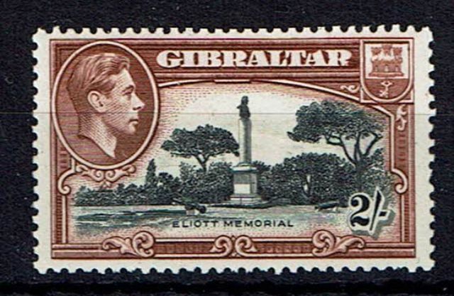 Image of Gibraltar SG 128b Var MM British Commonwealth Stamp